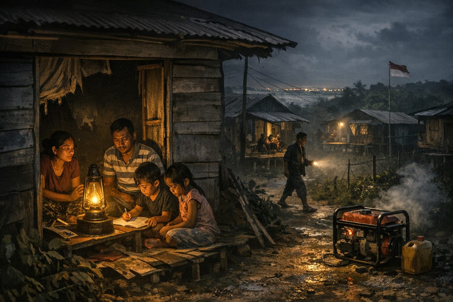 Gelap di Beranda Negeri, 40 KK Kampung Table ” Loudress” di Sebatik Hidup Tanpa Listrik, Negara di Mana?