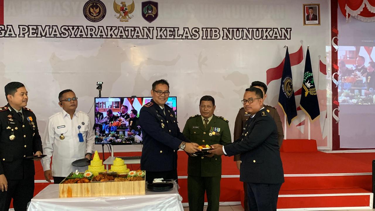 Peringati HBP ke 62, Lapas Nunukan Ikuti Tasyakuran Secara Virtual Perkuat Semangat Pengabdian Jajaran Pemasyarakatan